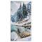 Designart - Mountain Hill Reflected in Water - Landscapes Painting Print on Wrapped Canvas